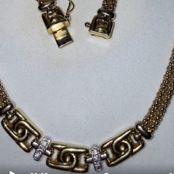 - Gold beautiful Necklace very elegant 14k Italian gold catalog design - Picture 10 of 13